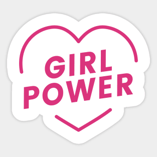 girl power movement - feminist struggle - hand struggle - super girl struggle Sticker